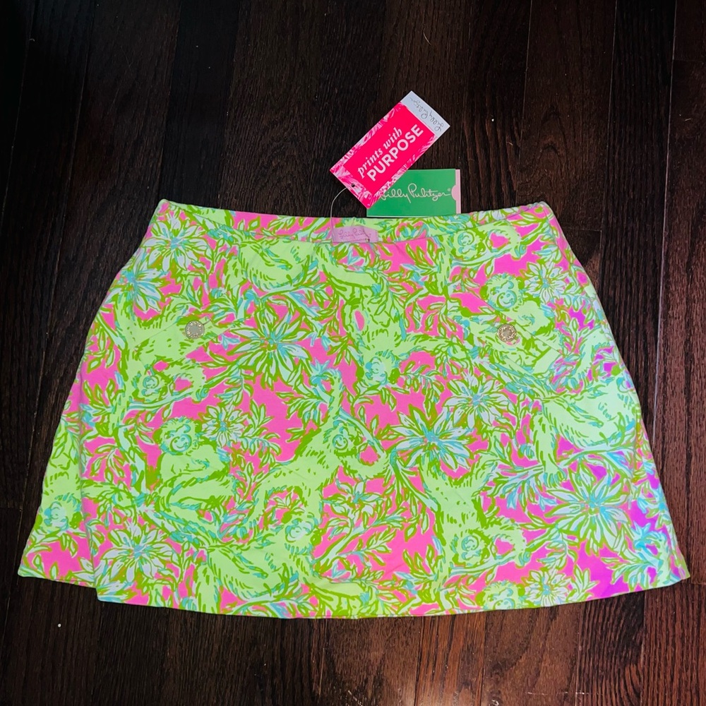 NWT Lilly Pulitzer Madison Skort in Pelican Pink for Prints with a purpose S